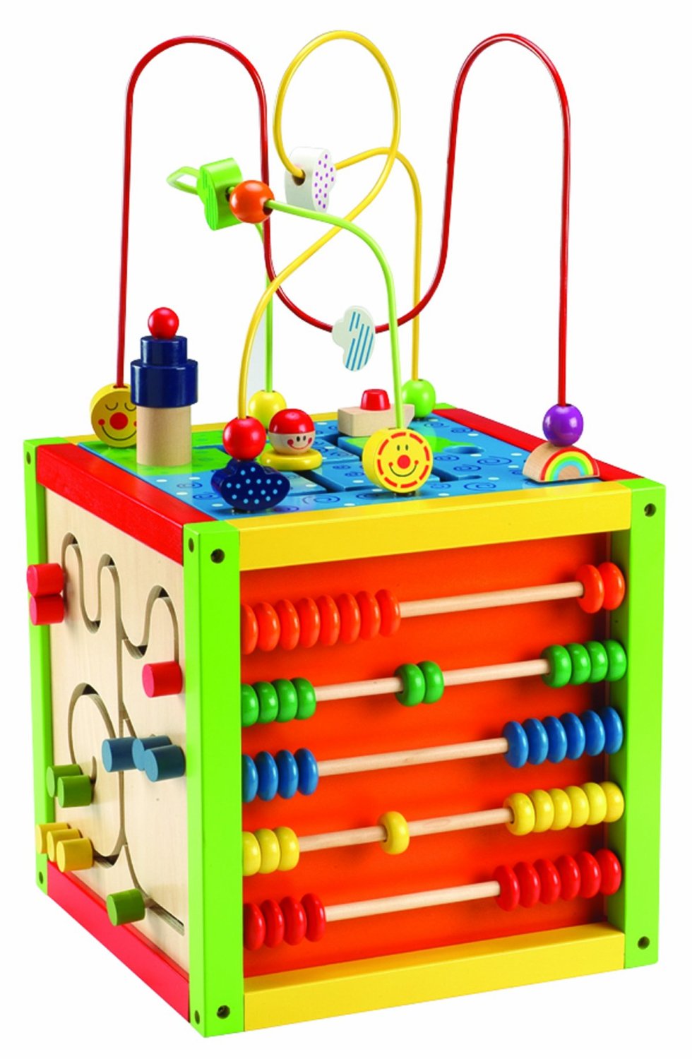wooden activity cube for 1 year old